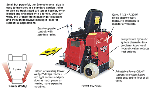 The Bronco Propane And Electric Floor Stripper And Refuse